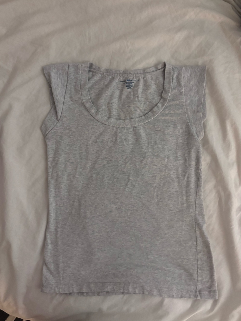 Brandy Melville Light Gray Crewneck Tee